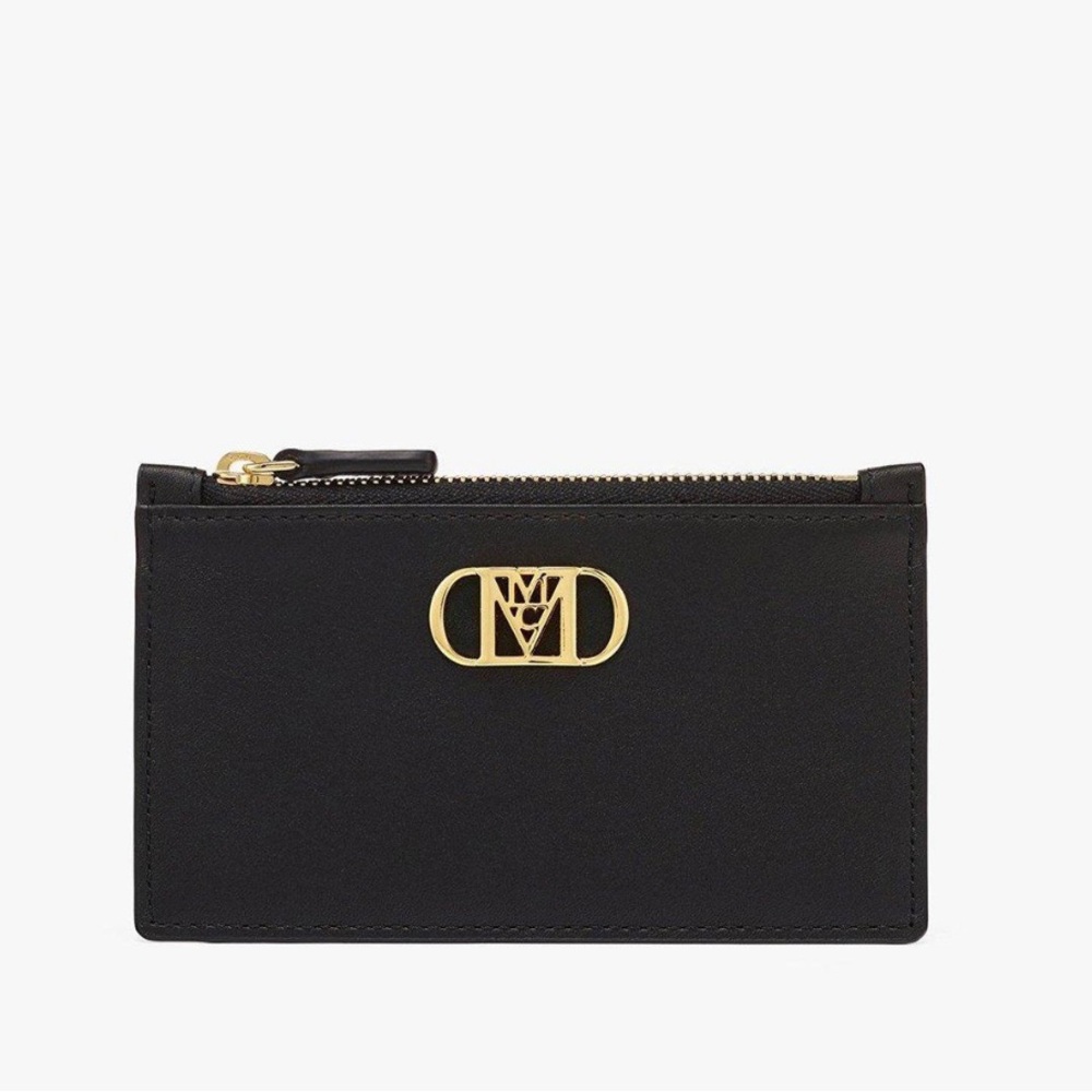 NWT MCM Mode Travia Zip Card Case in Spanish Leather